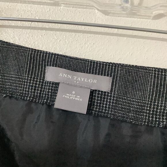 Ann Taylor Plaid Office Siren Workwear Office Old Money Pencil Skirt Size 8 - Picture 11 of 12